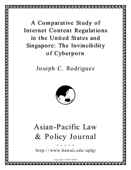 Asian-Pacific Law & Policy Journal