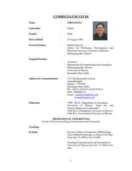 Curriculum Vitae