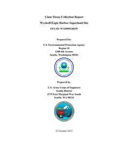 Clam Tissue Collection Report Wyckoff/Eagle Harbor Superfund Site