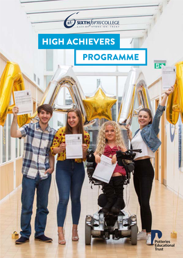 High Achievers Programme High Achievers Programme Meet the Team High Achievers Co-Heads