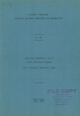 FILE COPY to Be Ft'd to the Tik of H Wnai a S 1X in T on July, 1927