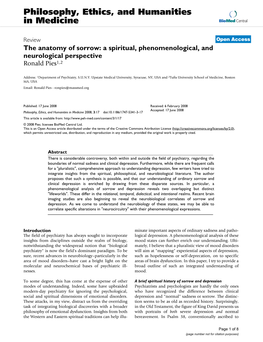 Philosophy, Ethics, and Humanities in Medicine Biomed Central