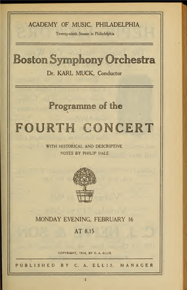 Boston Symphony Orchestra Concert Programs, Season 33,1913-1914, Trip