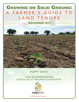 A Farmer's Guide to Land Tenure