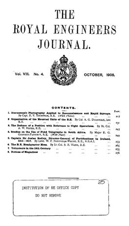 The Royal Engineers Journal