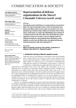 Representation of Defense Organizations in the Marvel Cinematic Universe (2008-2019)