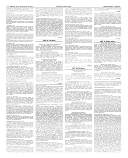 Sábado, 14 De Novembro De 2015 Diário Do Executivo Minas Gerais - Caderno 1 Fundamental (Anos Iniciais), Situada Na Av