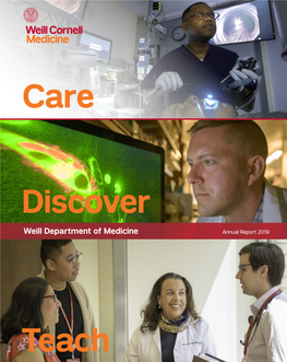 Weill Department of Medicine 2019 Annual Report