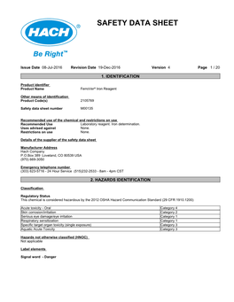 Safety Data Sheet