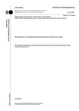 Unclassified DSTI/ICCP/CISP(2008)4/FINAL