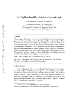 On Neighbourhood Zagreb Index of Product Graphs