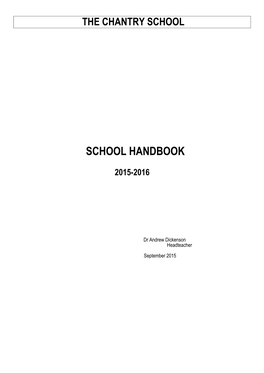 School Handbook