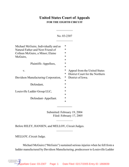 United States Court of Appeals for the EIGHTH CIRCUIT