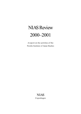 NIAS Review 2000–2001