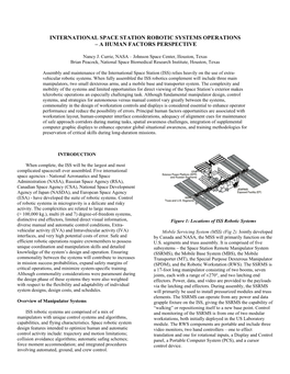 International Space Station Robotic Systems and Operations