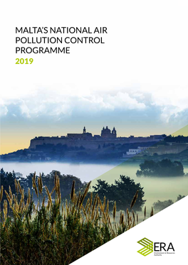 Malta's National Air Pollution Control Programme Is Available at Era.Org.Mt