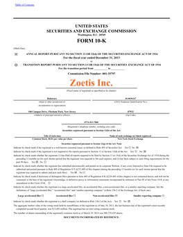 Zoetis Inc. (Exact Name of Registrant As Specified in Its Charter)