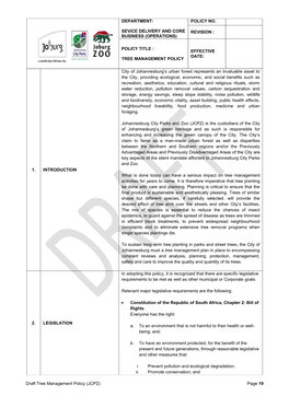 Revised JCPZ Tree Management Policy