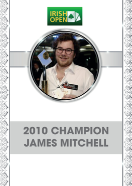 2010 Champion James Mitchell