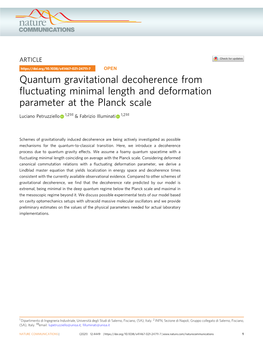 Quantum Gravitational Decoherence from Fluctuating Minimal Length And