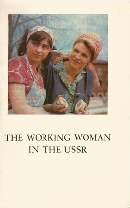 The Working Woman in the Ussr