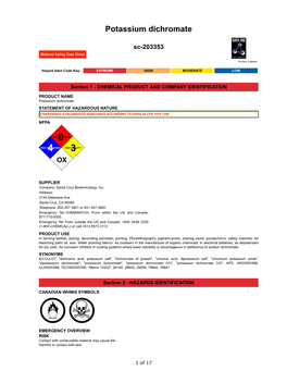 Potassium Dichromate