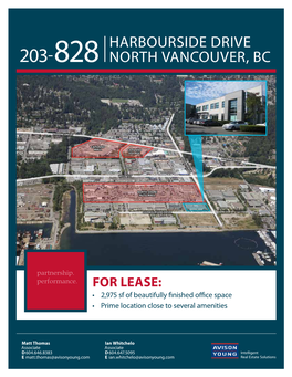 203-828 Harbourside Drive North Vancouver, Bc