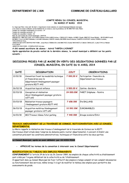 Departement De L'ain Commune De Château-Gaillard