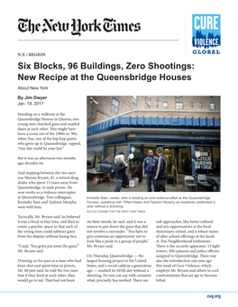 Six Blocks, 96 Buildings, Zero Shootings: New Recipe at the Queensbridge Houses About New York