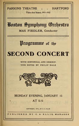 Boston Symphony Orchestra Concert Programs, Season 31,1911-1912, Trip