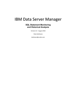 IBM Data Server Manager