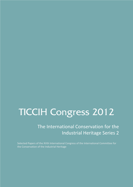 TICCIH XV Congress 2012