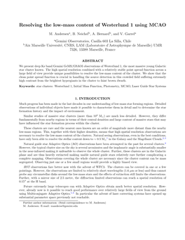 Resolving the Low-Mass Content of Westerlund 1 Using MCAO