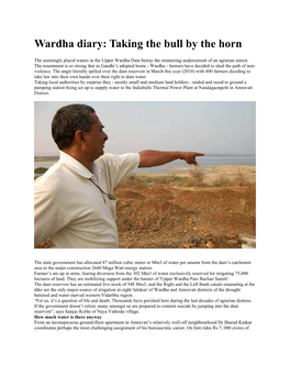 Wardha Diary: Taking the Bull by the Horn