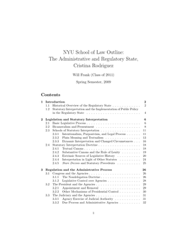 The Administrative and Regulatory State, Cristina Rodriguez