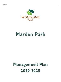 Download Marden Park Management Plan