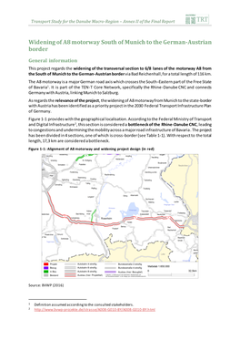Widening of A8 Motorway South of Munich to the German-Austrian Border