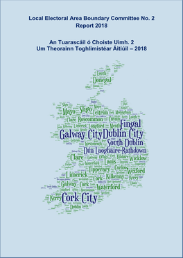 Local Electoral Area Boundary Committee No. 2 Report 2018