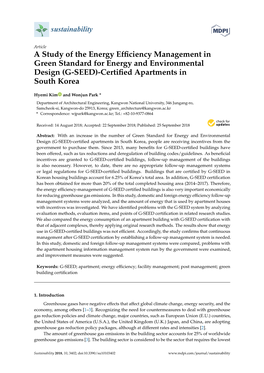 A Study of the Energy Efficiency Management in Green Standard For