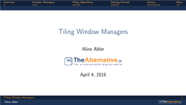 Tiling Window Managers