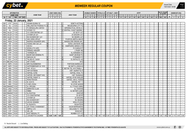 Midweek Regular Coupon 19/01/2021 09:56 1 / 3