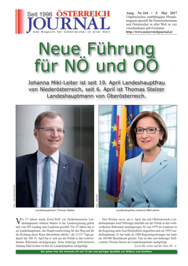 Neue Führung Für NÖ Und OÖ