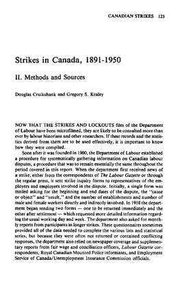 Strikes in Canada, 1891-1950