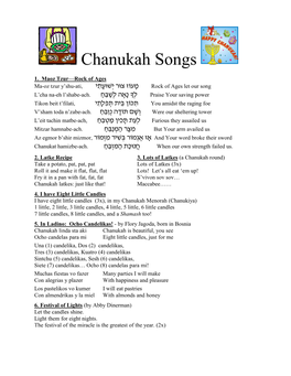 Chanukah Songs