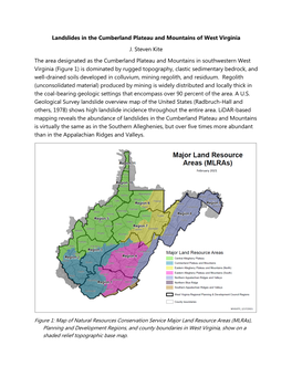 Landslides in the Cumberland Plateau and Mountains of West Virginia J