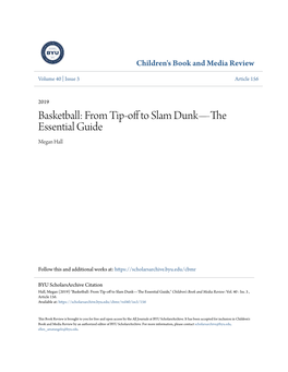 Basketball: from Tip-Off to Slam Dunk—The Essential Guide