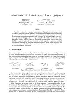 A Data Structure for Maintaining Acyclicity in Hypergraphs