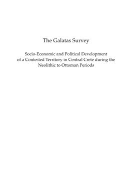 The Galatas Survey