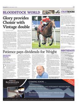 Racing Post Thursday, August 2, 2012 25