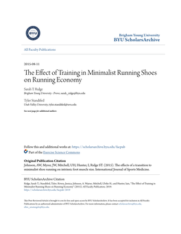 The Effect of Training in Minimalist Running Shoes on Running Economy